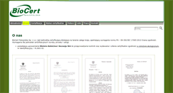 Desktop Screenshot of biocert.pl
